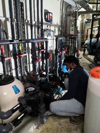Replacement of Filtration Pumps – DAMAC Residenze - Dubai